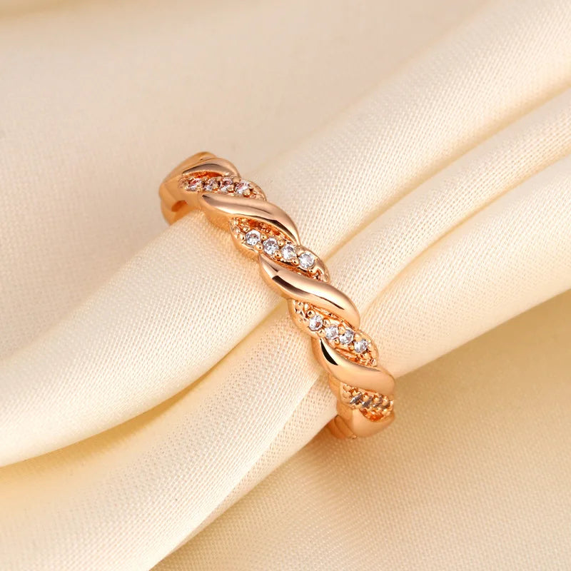 Luxury W Letter Gold Plated Ring