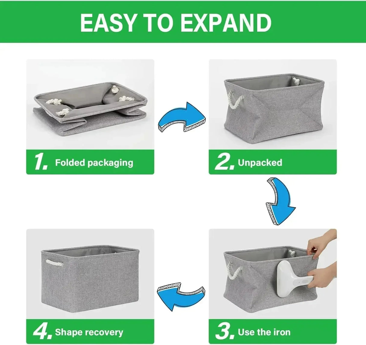 Foldable Linen Storage Basket