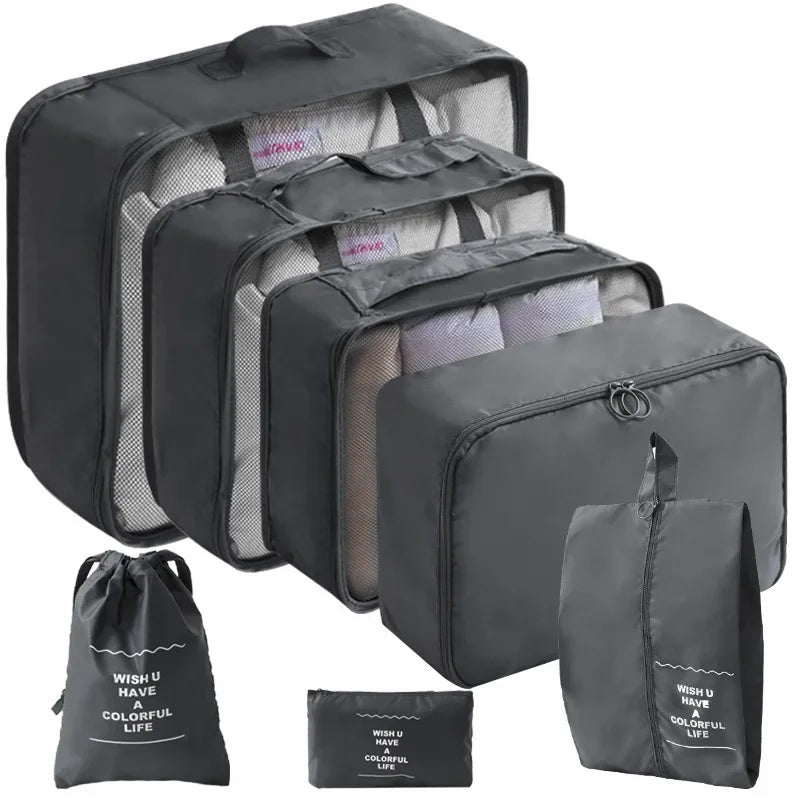 10/7-Piece Travel Organizer Set – Suitcase Packing Cubes