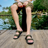 Men Webbing Outdoor Slip On Sandals