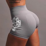 Women's Wolf Head Yoga Shorts