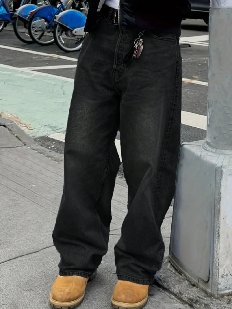 Classic Retro Loose Jeans