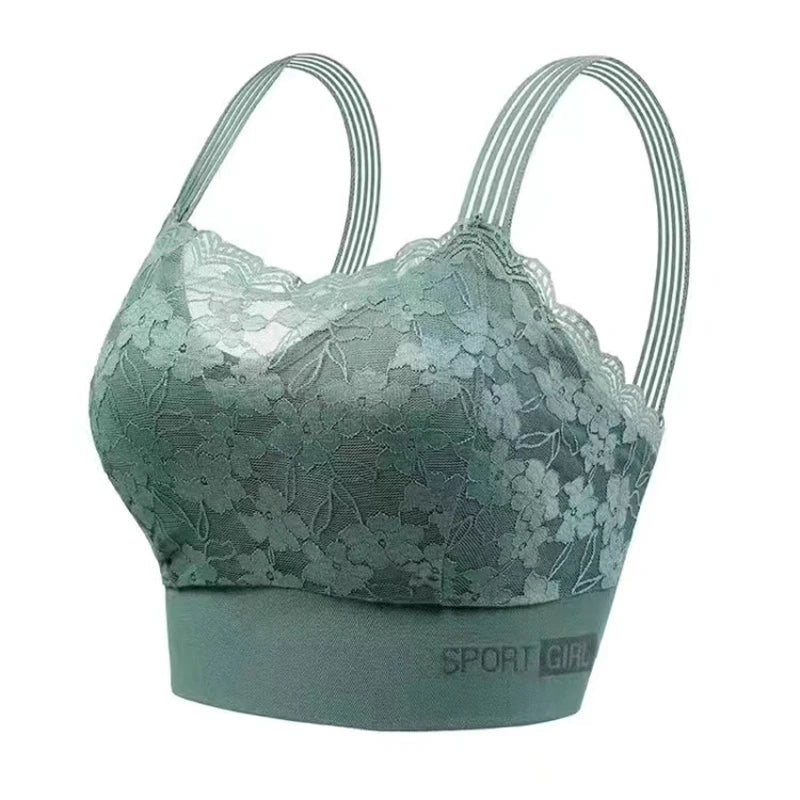 Seamless Lace Sports Bra