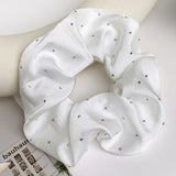 Rhinestone Satin Scrunchies