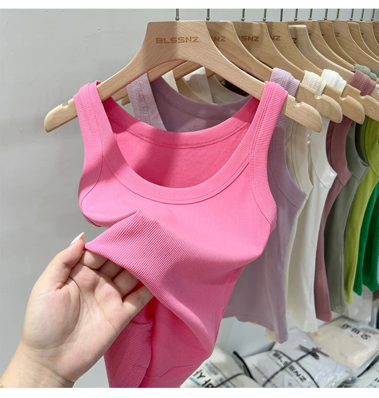 Basic Ribbed Tank Top