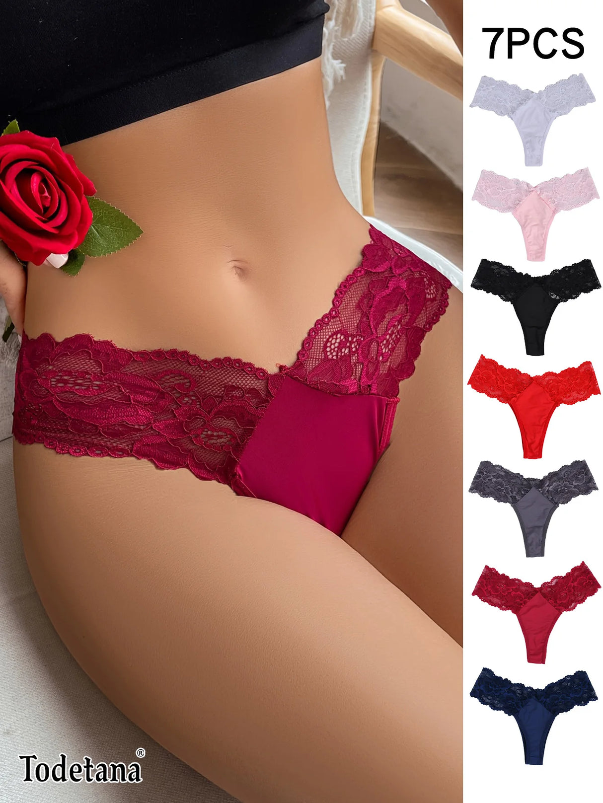 Women Ribbed Thong Set