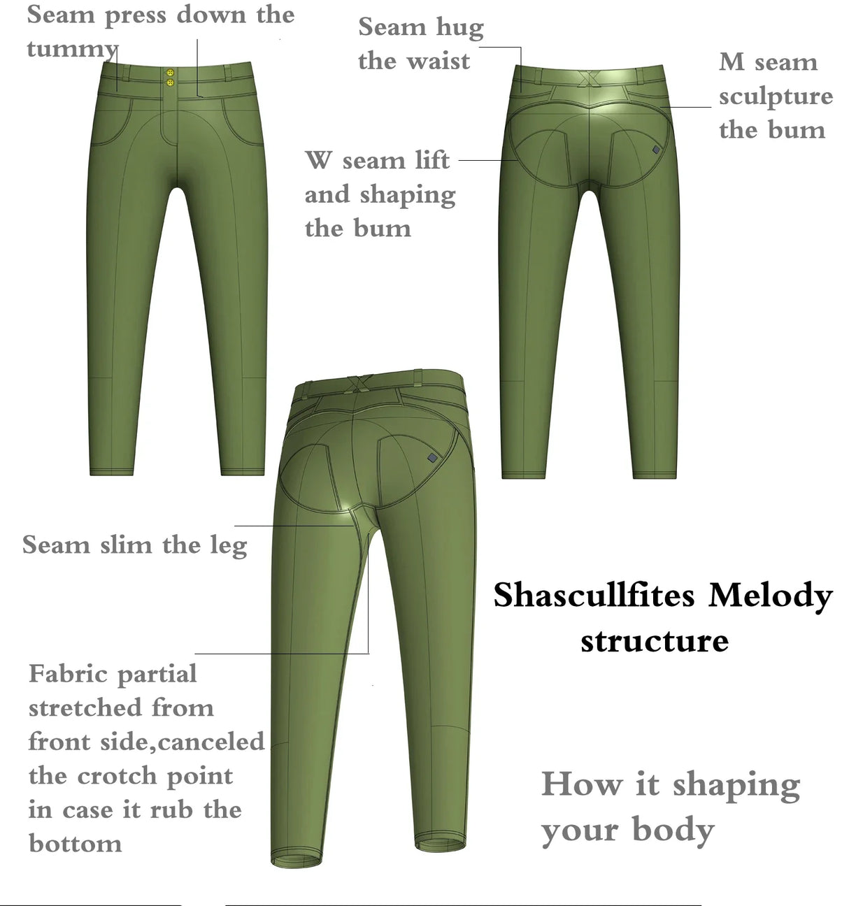 Women's Push-Up Cotton Leggings