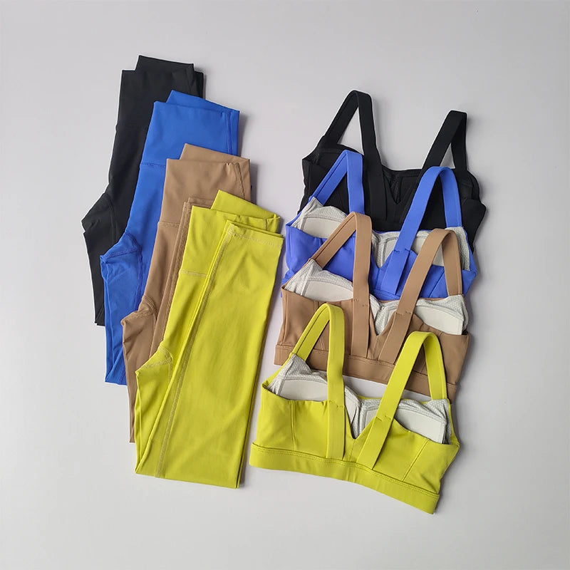 Women Sports Bra & Leggings Set