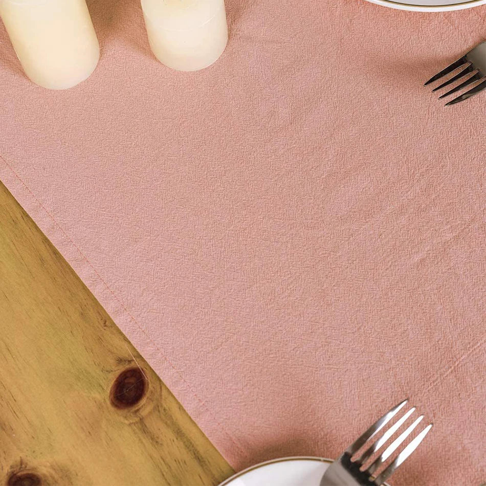 Cotton Sage Green Table Runner