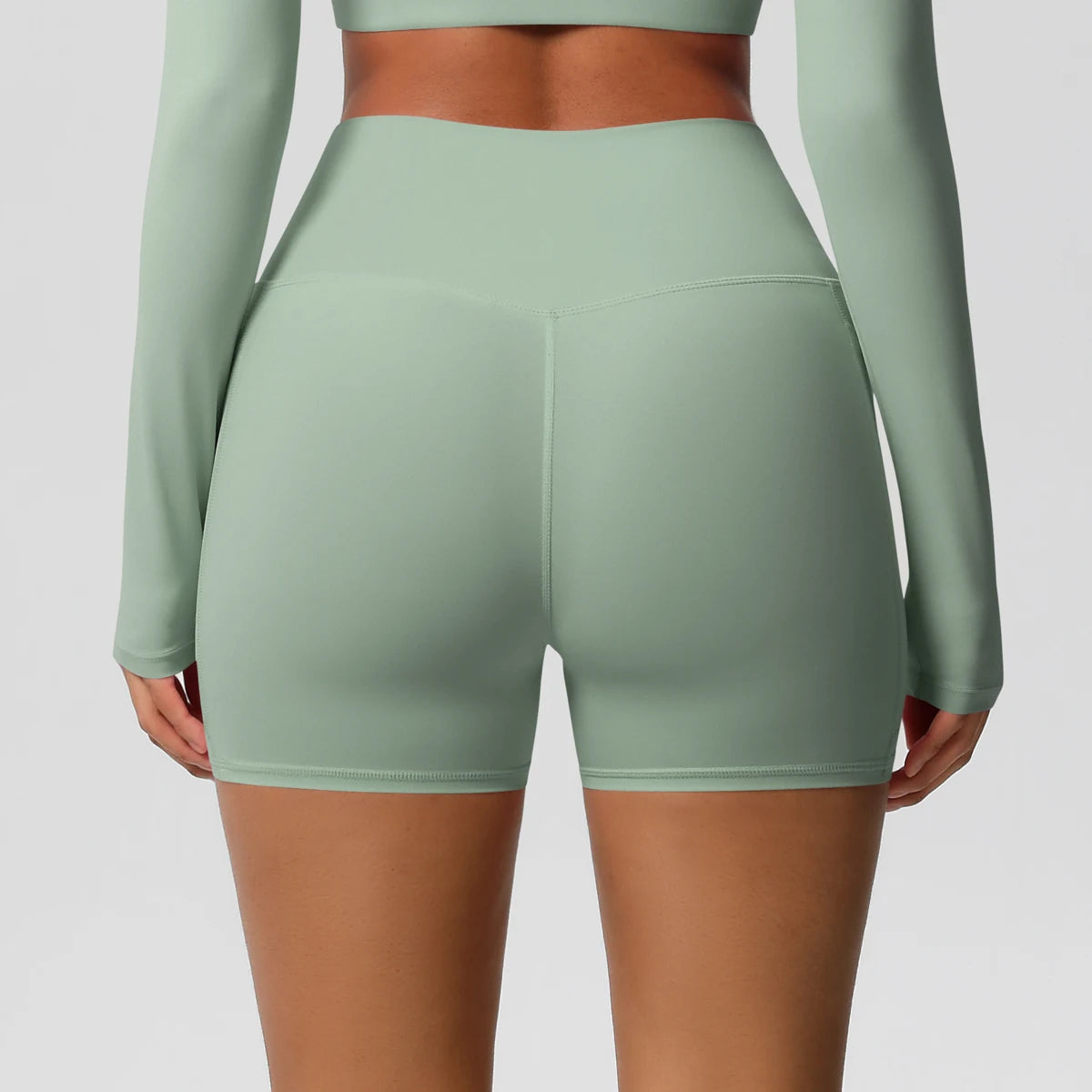 Women's Pocketed Fitness Yoga Shorts