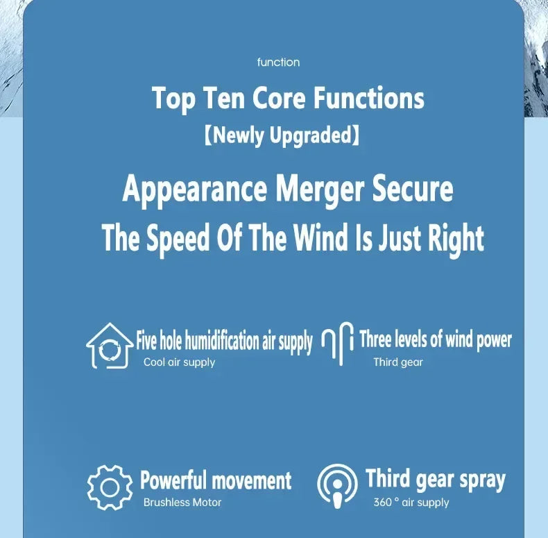 3-in-1 Small Air Conditioner Fan