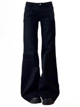 BlackMuse™ – Y2K High Waist Vintage Denim Jeans (Dark Washed, Wide Leg & Stylish)