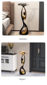 Abstract Sofa Side Table