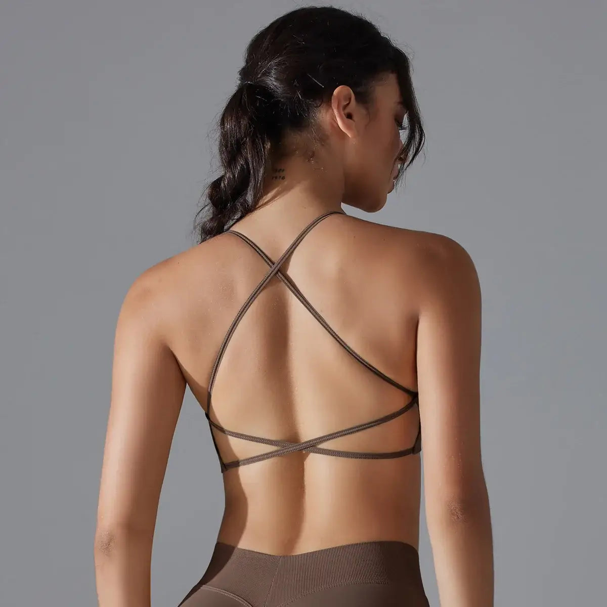 Women Quick Dry Cross Back Sports Bra