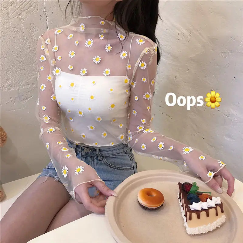 Women's Mesh Crop Top