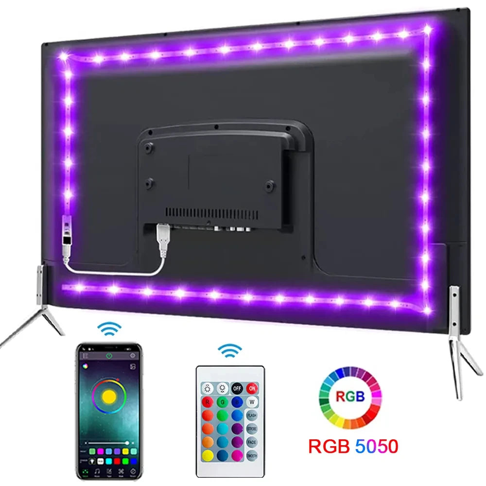 Smart Bluetooth LED Strip Lights – App & Remote Control