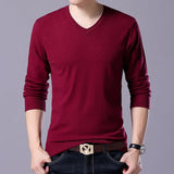 سترة رجالية محبوكة برقبة على شكل حرف V بمقاسات كبيرة