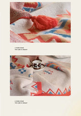 Bohemian Knit Sofa Blanket