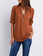Luna Deep V-Neck Chiffon Blouse
