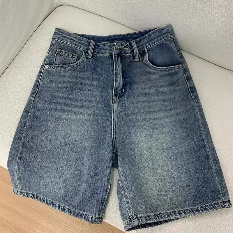 Women’s High Waist Denim Shorts - Casual Summer Fashion