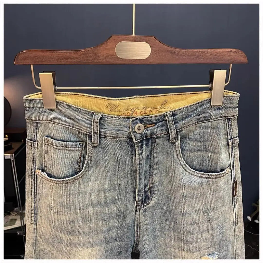 Men’s 2025 Ripped Vintage Jeans