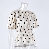 Bella Polka Dot Ruffle Blouse