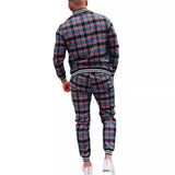 Men's Checkered Sports Tracksuit