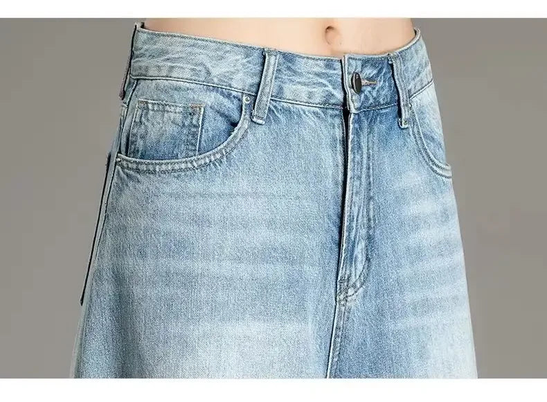 Women Vintage Baggy Summer Jeans