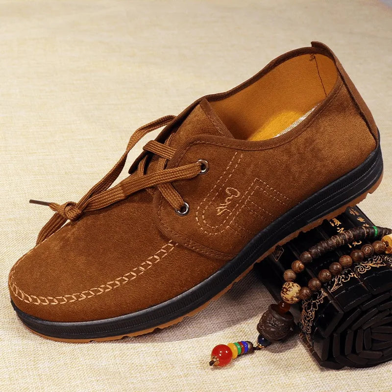 Men’s Traditional Plaid Slip-On Loafers