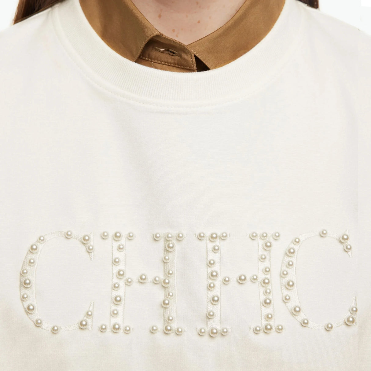 Pearl Embroidered Hoodie