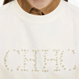 Pearl Embroidered Hoodie