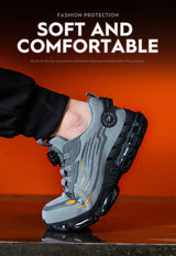 Men Rotating Button Safety Sneakers