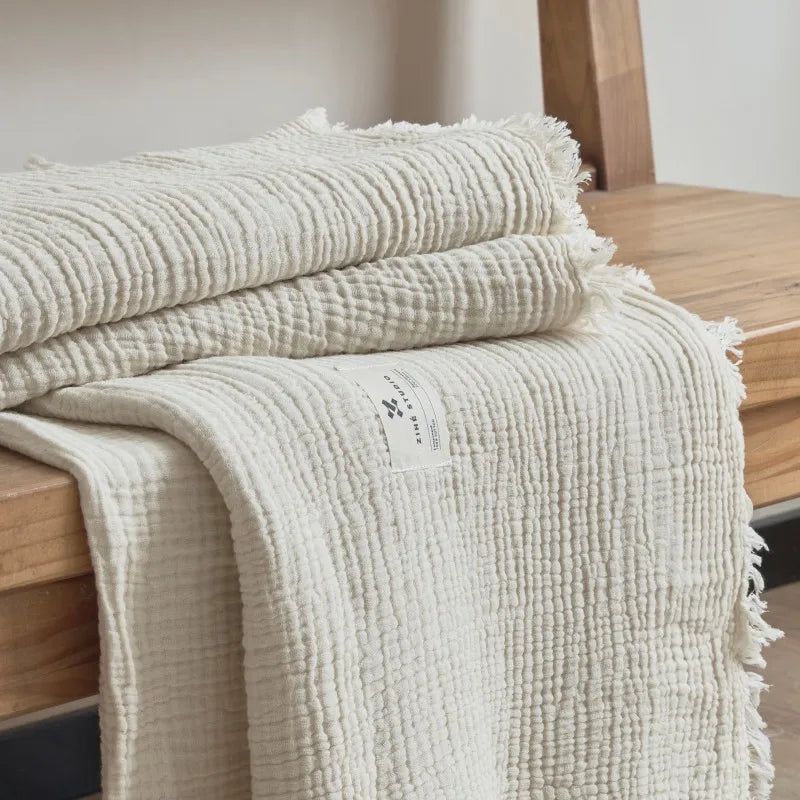 Soft Cotton Throw Blanket