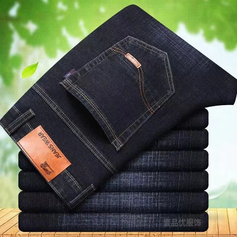 Men’s Classic Black Biker Jeans