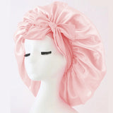 Adjustable Silk Satin Bonnet for Sleeping – Hair Protection