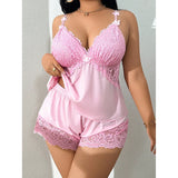 Curvy Grace Satin Set