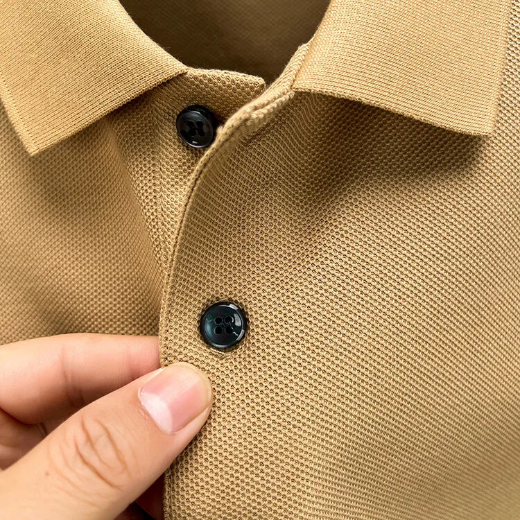 Men Cotton Breathable Polo Shirt