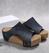 Women Elegant Wedge Sandals Casual Slides