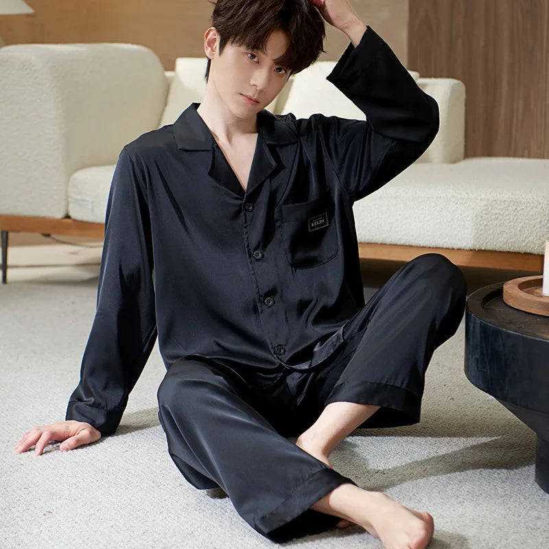 Couple Silk Pajama Set