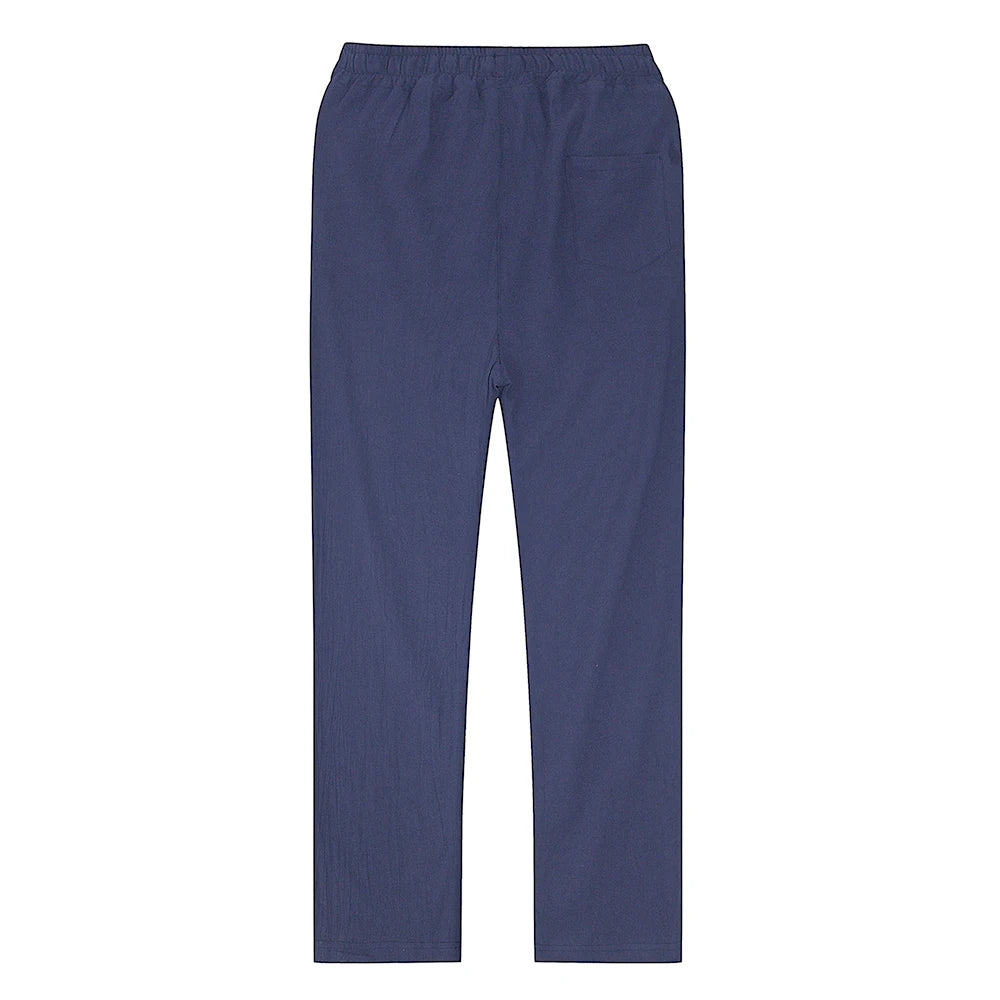 Men’s Solid Linen Trousers
