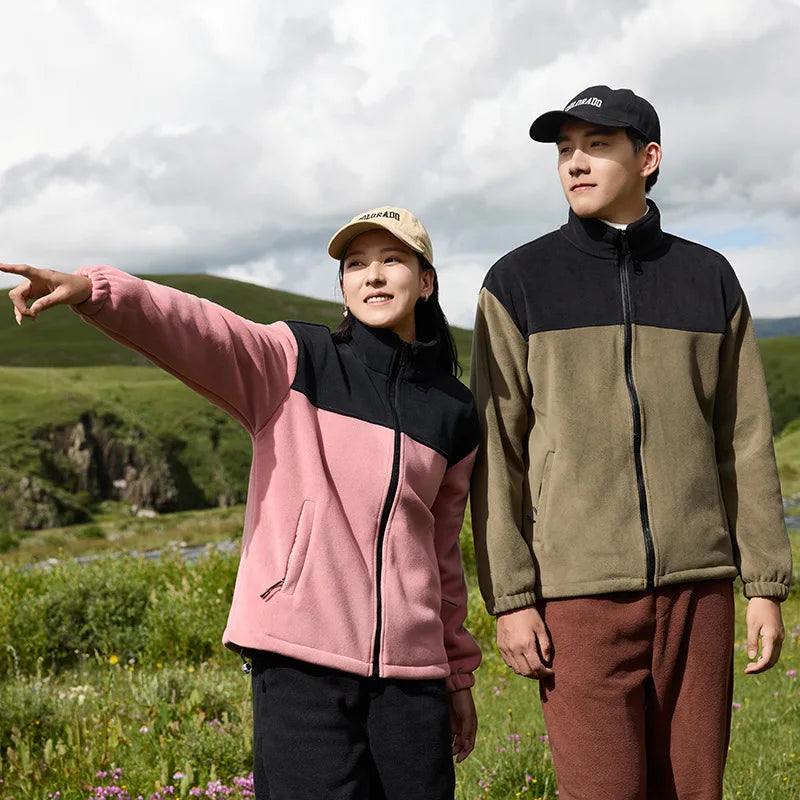 Unisex Plus Size Softshell Fleece Jacket