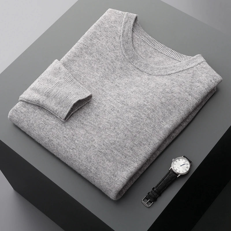 Men Merino Wool Pullover Sweater