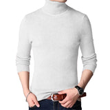 Men's Oversized Striped Turtleneck Sweater