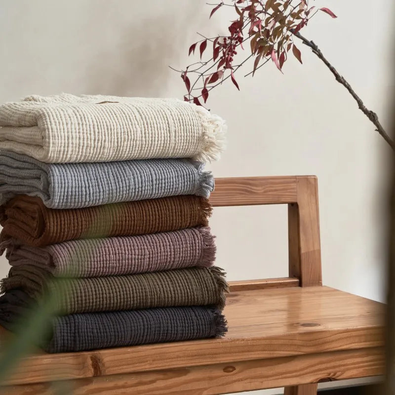 Soft Cotton Throw Blanket