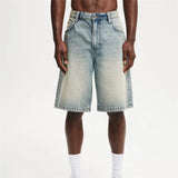 Men Vintage Denim Shorts