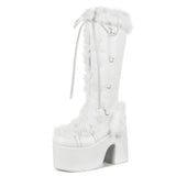 Platform Fur Boots