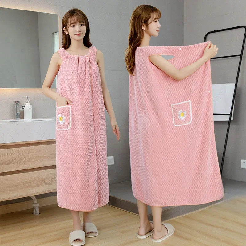 Wearable Bath Towel Wrap