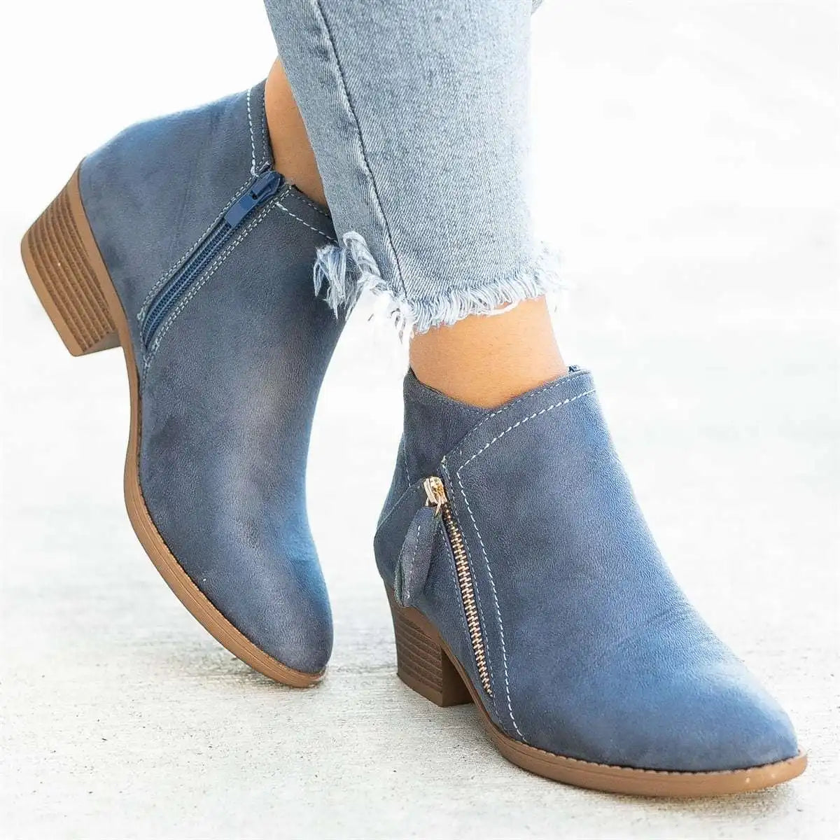 Women Mid Calf Boots Chunky Platform Boots
