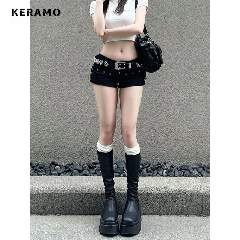 Women's High Waist Denim Shorts