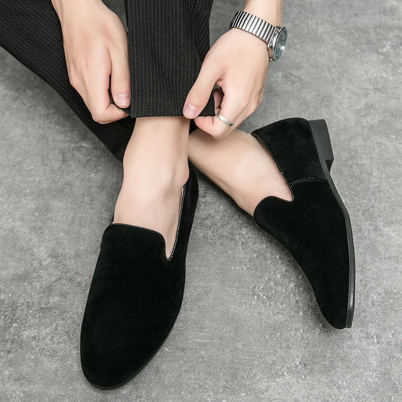 Men’s Suede Driving Mules